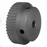 DAYTON Timing Pulley: Modified Curvilinear, Fixed, For GT Timing Belt Section, For 6 mm Belt Wd (MPN 44-3P06-6A3). Key specifications — Brand: DAYTON; Finish: Clear Anodized; For Belt Series: Powerhouse®.
