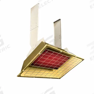 FOSTORIA Infrared Overhead Electric Heater: 4300 W Watt Output, 208V AC, 1/3 Phase - Indoor/Outdoor Suspended Infrared Radiant Electric Ceiling Heaters