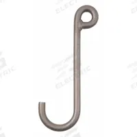 PEERLESS J-Hook: 250 lb Working Load Limit, 80 Hook Grade, Alloy Steel, 5/16 in Material Thick (MPN JAA031). Key specifications — Color: Silver; Brand: PEERLESS; Visual Indicator Markings: None.