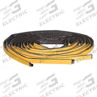 PEMKO Smoke Seal: Bulb, Self-Adhesive Mounting, Std, Elastomeric/Graphite, 18 ft Overall Lg (MPN HSS2000xS88D18). Key specifications — Color: Dark Brown; Mounting Style: Self-Adhesive; Seal Shape: Bulb; Brand: PEMKO; Material: Elastomeric/Graphite; Adhesive Bond: Standard.