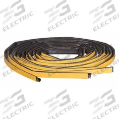 PEMKO Smoke Seal: Bulb, Self-Adhesive Mounting, Std, Elastomeric/Graphite, 18 ft Overall Lg (MPN HSS2000xS88D18). Key specifications — Color: Dark Brown; Mounting Style: Self-Adhesive; Seal Shape: Bulb; Brand: PEMKO; Material: Elastomeric/Graphite; Adhesive Bond: Standard.