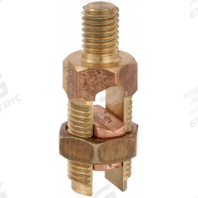 BURNDY Grounding Split Bolt Connector with Stud: Leaded Bronze Alloy - Grounding Split Bolts