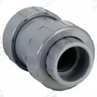 HAYWARD Check Valve: Ball, Inline Valve Body, PVC, 3 in Pipe Size, Socket x Socket, For Water Media (MPN TC1300S). Key specifications — Ball Material: PVC; Brand: HAYWARD.