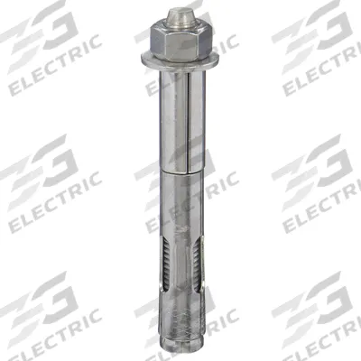 MKT FASTENING Sleeve Anchor: 4 1/4 in Overall Lg, 5/8 in Dia, 1/2"-13 Thread Size, Plain - Sleeve Anchors with Hex Nuts