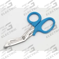 MEDI-FIRST EMT Utility Scissors: Scissors, Stainless Steel, Rounded, Plastic, 7 in Overall Lg, Blue (MPN 70901-TE). Key specifications — Disposability: Reusable; Product Type: Scissors; Color: Blue; Blade Material: Stainless Steel; Handle Material: Plastic; Brand: MEDI-FIRST; Blade End Type: Rounded.