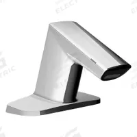 SLOAN Bathroom Sensor Faucet: BASYS, Cast Zinc, Chrome Finish, Single-Post, Battery, Back-Check Tee (MPN EFX650.000.0000). Key specifications — Brand: SLOAN; Includes: (4) AA Alkaline Battery; Series: BASYS.
