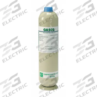 GASCO Calibration Gas: Nitrogen, Disposable, +/-5% Accuracy, C6H14/CO/O2, Calibration Gas - Calibration Gases for Portable Gas Detectors
