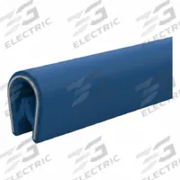 JW WINCO Edge Trim Seal: 20 m Overall Lg, Silicone Outer, Silicone Bulb, 9.5 mm Leg Lg (MPN 2194-MVQ-9.5-BL-20). Key specifications — Standards: DIN ISO 10993; Bulb Material: Silicone; Brand: JW WINCO; Color: Blue; Outer Material: Silicone; _Gripping Style: Double Tongue.