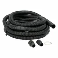 LITTLE GIANT Sump Pump Hose: Sump Pump Hose Kit, 1 1/4 in Hose Inside Dia., 10 psi Max Pressure (MPN 599303). Key specifications — Connection Size: 1-1/2 in NPT; Includes: Stainless Steel Hose Clamp; Product Type: Sump Pump Hose Kit; Brand: LITTLE GIANT.