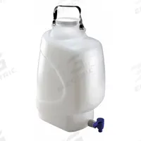 APPROVED VENDOR Carboy: 20 L, 5.28 gal, Polypropylene, 342 mm x 207 mm x 492 mm, Spigot, Colorless (MPN 7300020). Key specifications — Autoclavable: Yes; Dispenser Location: Bottom; Features: Wide Handles; Body Color: Colorless; Brand: APPROVED VENDOR; Includes Closure: Yes; Screw Closure Size: 100 mm.