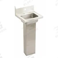 ELKAY Hand Wash Sink: 1 Stations, 6 in Bowl Dp, 12 in Bowl Lg, 9 1/4 in Bowl Wd, Faucet Not Included (MPN CHSP17161). Key specifications — Includes Side Splash: Side Splash Not Included; Series: Elkay Commercial; Brand: ELKAY.