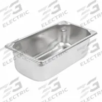 VOLLRATH Steam Table Pan: Third Size, Rectangular, 22 ga Gauge, 4.1 qt Capacity, NSF Certified (MPN 30342). Key specifications — Brand: VOLLRATH; Dishwasher Safe: No; NSF Certified: Yes; Product Type: Steam Table Pan; Manufacturer Part Number: 30342.