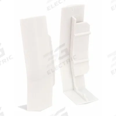 LEGRAND Base Seam Clip: CableSmart 40N2, 4 in Wd, 2 in Ht, Plastic - Base Couplings for Multichannel Raceways