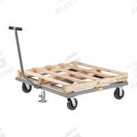 LITTLE GIANT Pallet Dolly: 3,600 lb, Gray, (2) Rigid/(2) Swivel with Floor Lock, Phenolic, T-Shaped (MPN PDT-4248-6PHFL). Key specifications — Caster/Roller Configuration: (2) Rigid; Brand: LITTLE GIANT; Color: Gray.