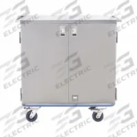 BLICKMAN Sealed Case Cart: Rubber/Stainless Steel, (2) Swivel/(2) Total Locking, Silver (MPN OTR2). Key specifications — attr384349: Rubber; attr394942: BLICKMAN; attr384350: (2) Swivel; attr384351: Silver.