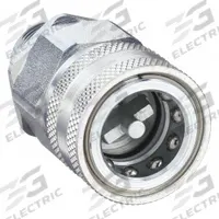 SNAP-TITE Hydraulic Quick Connect Hose Coupling: 1/2 in, Steel, 52.99 lpm Max. Flow Rate, Nitrile (MPN VHC8-8M). Key specifications — Thread Size: 1/2"-14; Seal Material: Nitrile; Brand: SNAP-TITE.