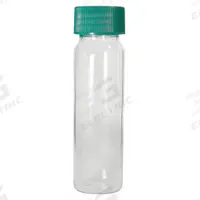 QORPAK Vial: 40 mL, Includes Closure, Thermoset, 27.75 mm Body Dia, Square, Colorless, Sample (MPN GLC-01020). Key specifications — Body Color: Colorless; Screw Closure Size: 24-400 mm; Brand: QORPAK; Bottom Shape: Square; Self-Standing: Self-Standing.