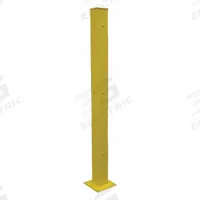 APPROVED VENDOR End Post: End, 72 in Overall Ht, Steel, Powder Coated, 5 in Post Dp, 5 in Post Wd (MPN 21XM02). Key specifications — Includes Mounting Hardware: Mounting Hardware Included; Material: Steel; Number of Rail Levels: 1; Product Type: Guardrail Post; Finish: Powder Coated; Includes: Holes 8 in on Center.