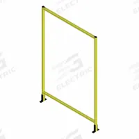 T-Slot Framing System Panel: Stand-Alone, Yellow, 72 in H x 12 in W x 5 1/2 in D, Solid (MPN 48336). Key specifications — Finish: Powder-Coated; Brand: FAZTEK; Panel Color: Clear; Panel Type: Solid; Color: Yellow; Material: Polycarbonate; Assembly: Assembled; Manufacturer Part Number: 48336.