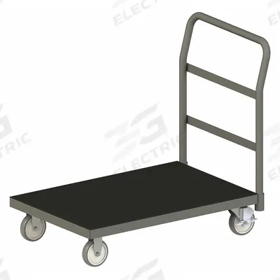 APPROVED VENDOR Platform Truck: 1,400 lb, 60 in L x 36 in W x 7 7/8 in H Deck, Solid - Shock-Absorbing Nonslip Platform Trucks