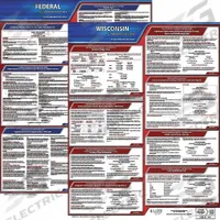 JJ KELLER Labor Law Poster: WI, English, Plastic, 20 in x 24 in, Federal and State Labor Law (MPN 100-WI-1). Key specifications — State/Province: WI; Language: English.