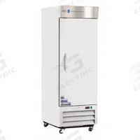 Controlled Room Temperature Cabinet: 115 V, 20°C to 25°C, 26 7/8 in Overall Wd, 34 3/4 in Overall Dp (MPN CRT-ABT-HC-S23S). Key specifications — Brand: AMERICAN BIOTECH SUPPLY; Voltage: 115 V; Includes: (4) Adjustable Shelves; Door Hinge: Right Hinge.