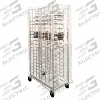 NEW AGE INDUSTRIAL Universal Pizza Pan Rack: 20 1/2 in Wd, 66 in Ht, 34 in Dp, Vinyl, 99457. Key specifications — Brand: NEW AGE INDUSTRIAL; Material: Vinyl; Nesting: No; Pan Size: 14 x 18 in; NSF Certified: No; Includes Top: No; Manufacturer Part Number: 99457.