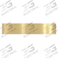 ROCKWOOD Door Kick Plate: 30 in Wd, 6 in Ht, Brass (MPN K1050 6X30.3). Key specifications — Brand: ROCKWOOD.