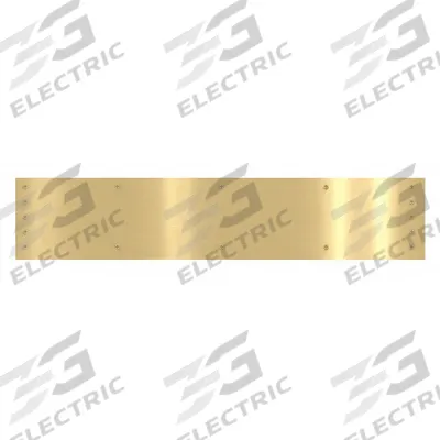 ROCKWOOD Door Kick Plate: 30 in Wd, 6 in Ht - Mop Door Kick Plates