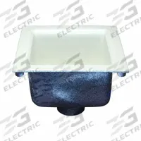 ZURN Floor Sink: 12 in Overall Wd, 6 in Sump Dp, 3 in Nominal Pipe Size, No Hub, Square, Cast Iron (MPN Z1900-3NH). Key specifications — attr1332259: White; attr1332254: Cast Iron; attr1332277: No Hub; attr1332284: ZURN; attr1355724: Full Grate; attr1332282: Enamel.