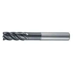 WIDIA HANITA Corner Radius End Mill: Carbide, AlTiN Coated, 5 Flute, 3/8" Mill Dia, 7/8" LOC, 4" OAL (MPN TM5VNS10014A)