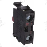 EATON Contact Block: 22 mm Panel Mounting Size, 1NC, Momentary, M22/M22M Series (MPN M22-K01). Key specifications — Switch Action: Momentary; Terminal Connection Type: Screw Clamp Terminals; Brand: EATON; Compatible with Series: M22.