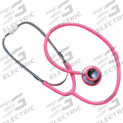 EMI Stethoscope: Stethoscope, Adult, Acoustic, Dual, Pink, 32 in Overall Lg - Economic Stethoscopes