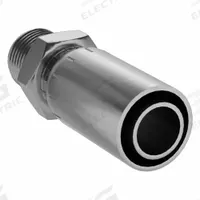 KURT Hydraulic Crimp Fitting: Carbon Steel, Straight, -10 For Hose Dash Size, Male x Male (MPN MJ-10-08). Key specifications — Fitting Gender: Male x Male; Fitting Connection Type: JIC x Hose End; Thread Size: 3/4"-16; For Hose Dash Size: -10; Brand: KURT.