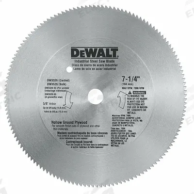 DEWALT Circular Saw Blade: 7 1/4 in Blade Dia., 140 Teeth, 0.07 in Cut Wd - Wood-Cutting Blades