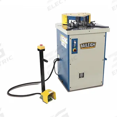 BAILEIGH INDUSTRIAL Sheet Metal Notcher: Corded, 3 ga Sheet Metal Capacity (Steel), 90° - Corded Sheet Metal Notchers