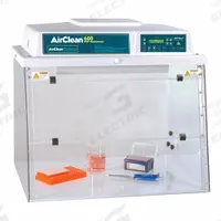 AIRCLEAN SYSTEMS Dead Air Box: AC600, 32 in Overall Wd, 30 in Overall Ht, 24 in Overall Dp, Clear (MPN AC632DBC). Key specifications — Assembly: Fully Assembled; Brand: AIRCLEAN SYSTEMS; Base/Stand Included: Yes; Blower Included: No (Not Required); Work Surface Included: Yes.