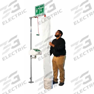 HUGHES Safety Shower Test Kit: For Use With Safety Shower, White - Testing Kits for Eyewash Stations & Safety Showers