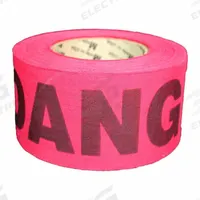 APPROVED VENDOR Barricade Tape: 135 ft Lg, 2 in Wd, Danger Legend, Wood Fiber, Red Color (MPN SRP2135R1164-200). Key specifications — Tape Message: Danger; Message Color: Black; Brand: APPROVED VENDOR.