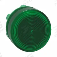 SCHNEIDER ELECTRIC Pilot Light Head: 22 mm Panel Mounting Hole Dia, Green, Fresnel, LED, XB5 Series (MPN ZB5AV033S). Key specifications — Brand: SCHNEIDER; Compatible Lamp Module Type: Universal LED Module; Compatible with Series: XB5.