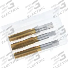 CLEVELAND Tap Kit: 1/2"-13 UNC, H3 / 3B, 4 Flute, TiN Coated High Speed Steel (MPN C84251). Key specifications — attr1300563: One Each Taper, Plug, and Bottoming.