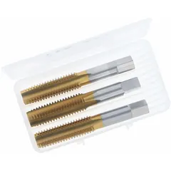 CLEVELAND Tap Kit: 1/2"-13 UNC, H3 / 3B, 4 Flute, TiN Coated High Speed Steel (MPN C84251). Key specifications — attr1300563: One Each Taper, Plug, and Bottoming.