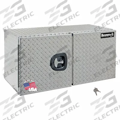 BUYERS PRODUCTS Underbody: Underbody Truck Box, Double Barn Doors Door, 24 in Overall Dp - Double Barn-Door Boxes