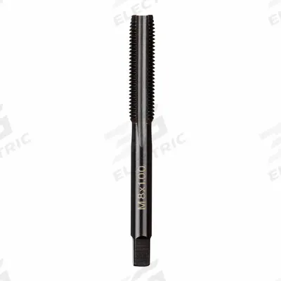 MILWAUKEE Straight Flute Tap: M8x1 Metric, 2B, 4 Flute, Plug Chamfer - General Purpose Hand Taps