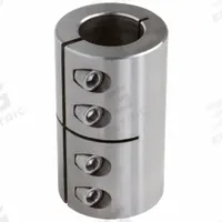 CLIMAX METAL PRODUCTS Rigid Shaft Coupling: 3/4 in Bore Dia 1, 5/8 in Bore Dia 2, Round, One-Piece (MPN ISCC-075-062-S). Key specifications — attr870032: Round; attr870041: Yes; attr870034: CLIMAX METAL PRODUCTS; attr870070: Inch; attr925532: Different Bore Dimensions.