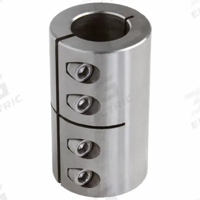 CLIMAX METAL PRODUCTS Rigid Shaft Coupling: 3/4 in Bore Dia 1, 5/8 in Bore Dia 2, Round - One-Piece Rigid Shaft Couplings