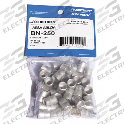 SECURITRON Blind Nut: Blind Nut (MPN BN-250) - Accessories for Power Supplies