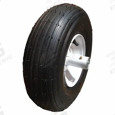 HI-RUN Wheelbarrow Tire Wheel Assembly: 4.80/4.00-8 Tire Size, Mfr Part # CT1004 - Wheelbarrow Tires