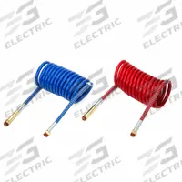 VELVAC Tubing: Blue/Red, Emergency and Service, 1/2 in OD, 15 ft Lg (MPN 022636). Key specifications — Coiled Air Tube Application: Emergency and Service; Color: Blue; Brand: VELVAC.