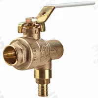 WATTS Ball And Relief Valve: Crimped x Crimped, 3/4 in x 3/4 in, Bronze, 400 psi Max. Op Pressure (MPN 3/4 LFBRVM1SXSXP-80). Key specifications — Brand: WATTS.